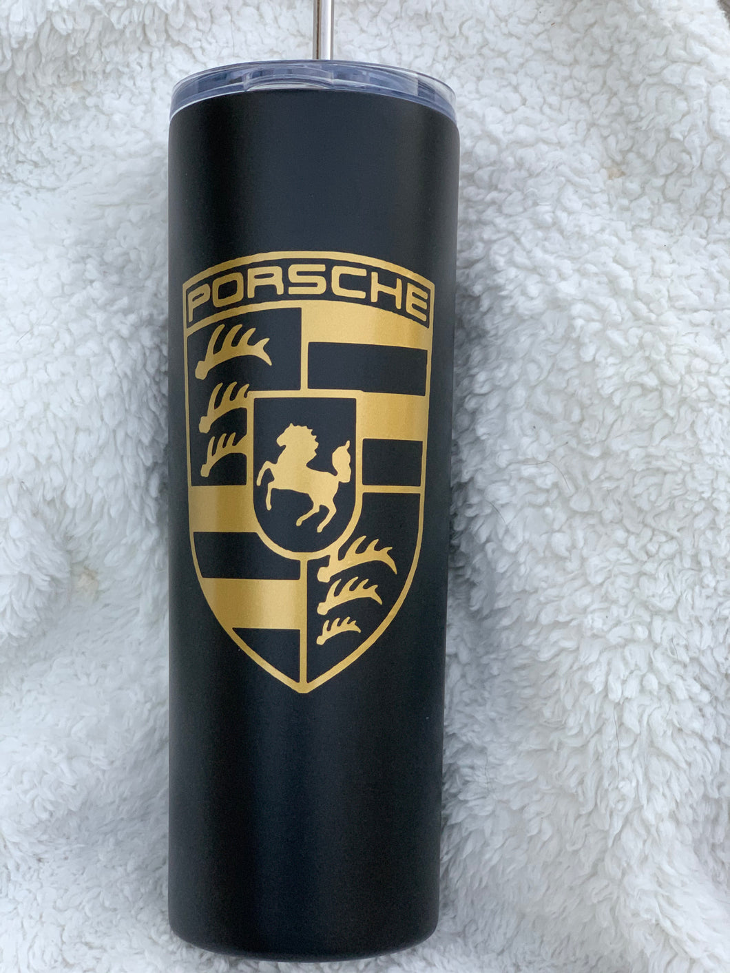 Porsche Tumbler | 20 Ounces | Your Choice of Color Combination