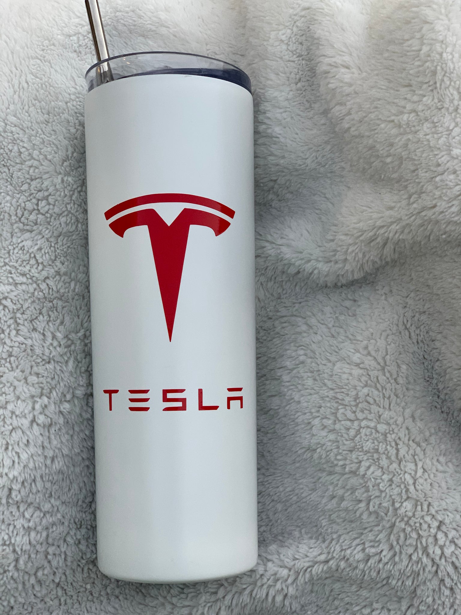  Tesla 20 oz Skinny Insulated Tumbler, Electric : Handmade  Products